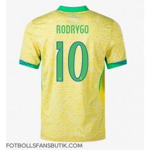 Brasilien Rodrygo Goes #10 Replika Hemmatröja Copa America 2024 Kortärmad